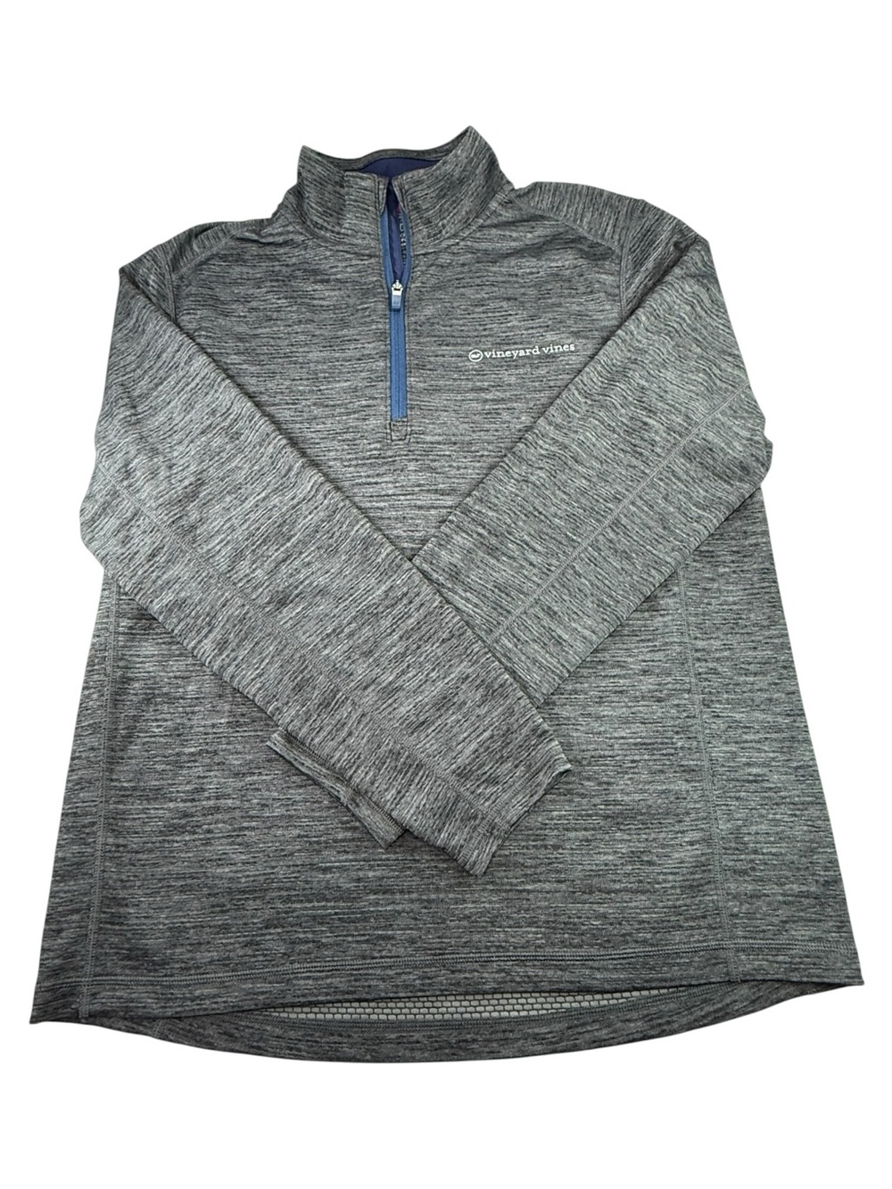 Vineyard Vines Sankaty Quarter Zip Performance Pullover Gray Size L Preppy Golf